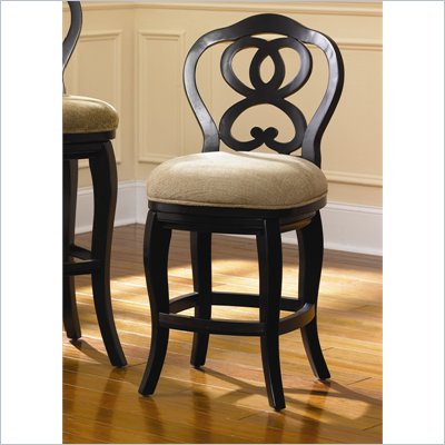 Hammary Hidden Treasures 24" Counter Height Bar Stool in Black