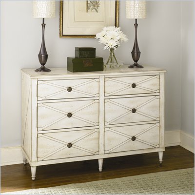 Hammary Hidden Treasures 6 Drawer Accent Chest in White