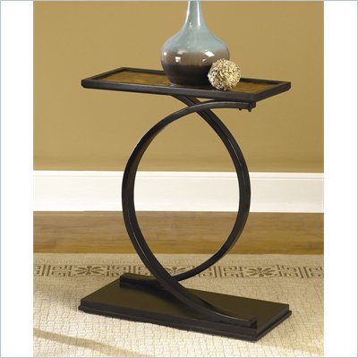 Hammary Hidden Treasures Accent Table in Black Painted Finish