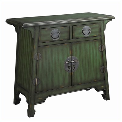 Hammary Hidden Treasures 2 Drawer Accent Chest in Antiqued Green