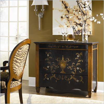 Hammary Hidden Treasures 3 Drawer Accent Chest in Antiqued Black