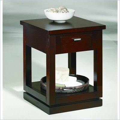 Hammary Kanson Side Table in Oxblood