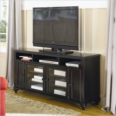 Hammary Mercer Entertainment Console/TV Stand in Black Painted Finish