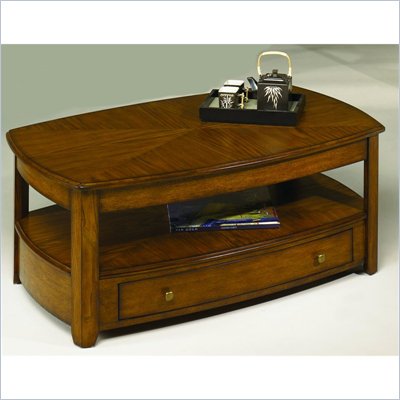 Hammary Primo Rectangular Lift-Top Cocktail Table in Brown