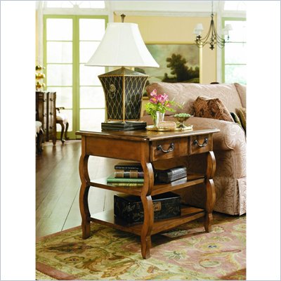 Hammary Siena Rectangular Storage End Table in Tuscany