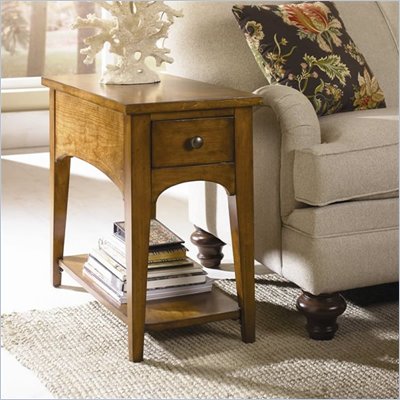 Hammary Summit Chairside Table in Caramel Finish