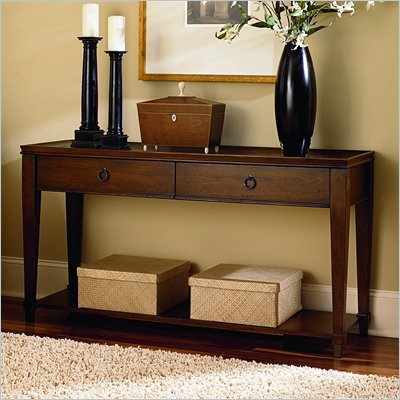 Hammary Sunset Valley Sofa Table in Rich Mahogany