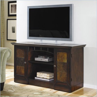 Hammary Vecchio Entertainment Console/TV Stand in Mid-Tone Brown
