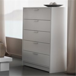 Stellar Home Furniture Eva Three Drawer Chest in Pure White