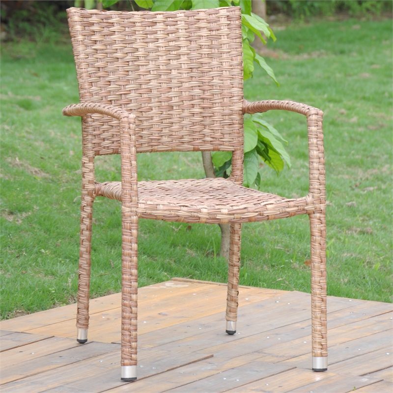 Ibiza Resin Wicker Aluminum Dining Chair
