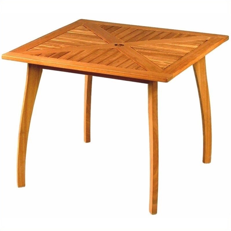 International Caravan 36 Wood Patio Table