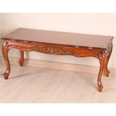 International Caravan Wood Hand Carved Coffee Table
