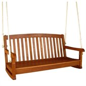 International Caravan 48 Two Seater Balau Swing with Curved Back