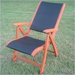 International Caravan Royal Tahiti 5-Position Folding Arm Chair