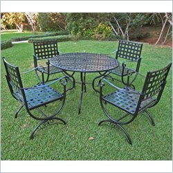 International Caravan 5 Piece Contempo Outdoor Patio Game Set