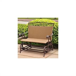 International Caravan Valencia Wicker Double Glider Patio Chair