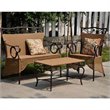 ADD TO YOUR SET: International Caravan Valencia 3 PC Resin Wicker Skirted Settee Group