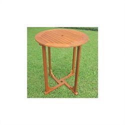 International Caravan Royal Tahiti 36 Bar Height Round Patio Table
