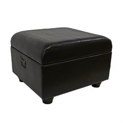 International Caravan Carmel Ottoman Trunk with Lid in Dark Chocolate Best Price