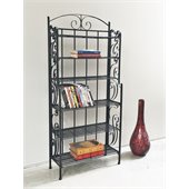 International Caravan 6-Shelf Large Iron CD/DVD Storage 