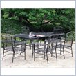 ADD TO YOUR SET: International Caravan Tropico 7 Piece Iron Patio Dining Set