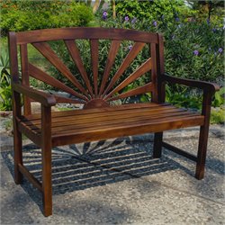 International Caravan Sapporo Outdoor 4' Patio Bench