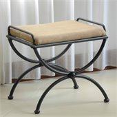 International Caravan Chapel Indoor Micro Suede Vanity Stool