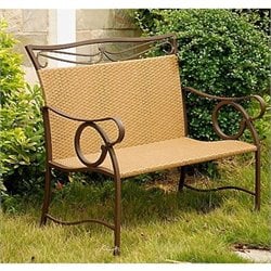 International Caravan Valencia Outdoor Wicker Resin Patio Loveseat