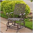 ADD TO YOUR SET: International Caravan Santa Fe Wrought Iron Outdoor Patio Glider
