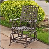 International Caravan Santa Fe Wrought Iron Outdoor Patio Glider