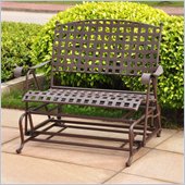 International Caravan Santa Fe Wrought Iron Double Patio Glider