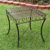 International Caravan Sun Ray Outdoor Patio Side Table