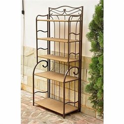 International Caravan Valencia Indoor/Outdoor 5-Tier Bakers Rack