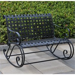 International Caravan Mandalay Outdoor Iron Double Rocker