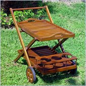 International Caravan Acacia Patio Tea Trolley 