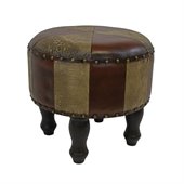 International Caravan Sicily 17 Round Stool in Mix Pattern