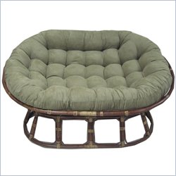 International Caravan Papasan Double Rattan Chair