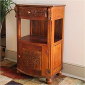 International Caravan One Drawer Telephone Table in Mahogany
