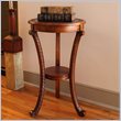 ADD TO YOUR SET: International Caravan Carved Wood Round Plant Stand in Mahogany