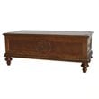 ADD TO YOUR SET: International Caravan Carved Wood 2 Drawer Coffee Table in Mahogany