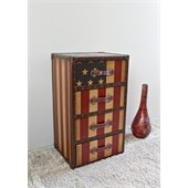 International Caravan Americana Stars and Stripes 4-Drawer Chest