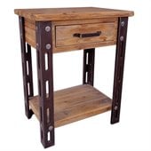 International Caravan  Aledo Antique 1-Drawer Indoor Side Table