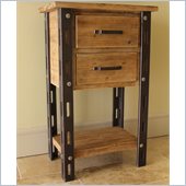 International Caravan  Aledo Antique 2-Drawer Indoor Tall Table