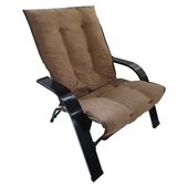 International Caravan Foldable Game Chair in Saddle Brown