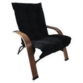 International Caravan Foldable Game Chair in Black
