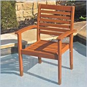 International Caravan Royal Tahiti Oslo Chair in Balau Stain(Set of 2)