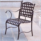 International Caravan Santa Fe Iron Chair in Rustic Brown (Set of 2)