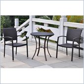 International Caravan  Barcelona 3-Piece Bistro Set in Black Antique 