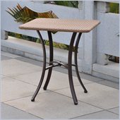 International Caravan Barcelona 28 Bistro Table in Antique Brown 