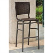 International Caravan Barcelona Bar Stools in Chocolate (Set of 2) 